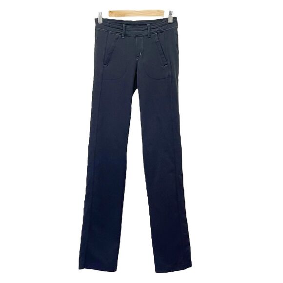 Kuhl Black Stretch Knit Slim Straight Pull On Hiking Athleisure Pants Size 2 - Picture 1 of 9